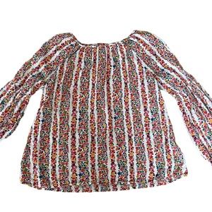 Gap Floral Flowy Girls Size 10 Long Sleeved Top